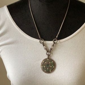 Lia Sophia abalone pendant necklace